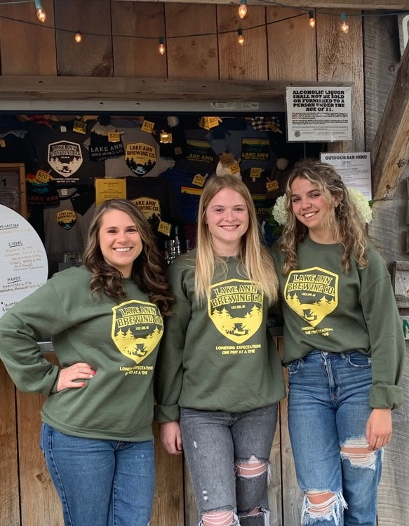 Crewneck Logo Sweatshirt - Military Green