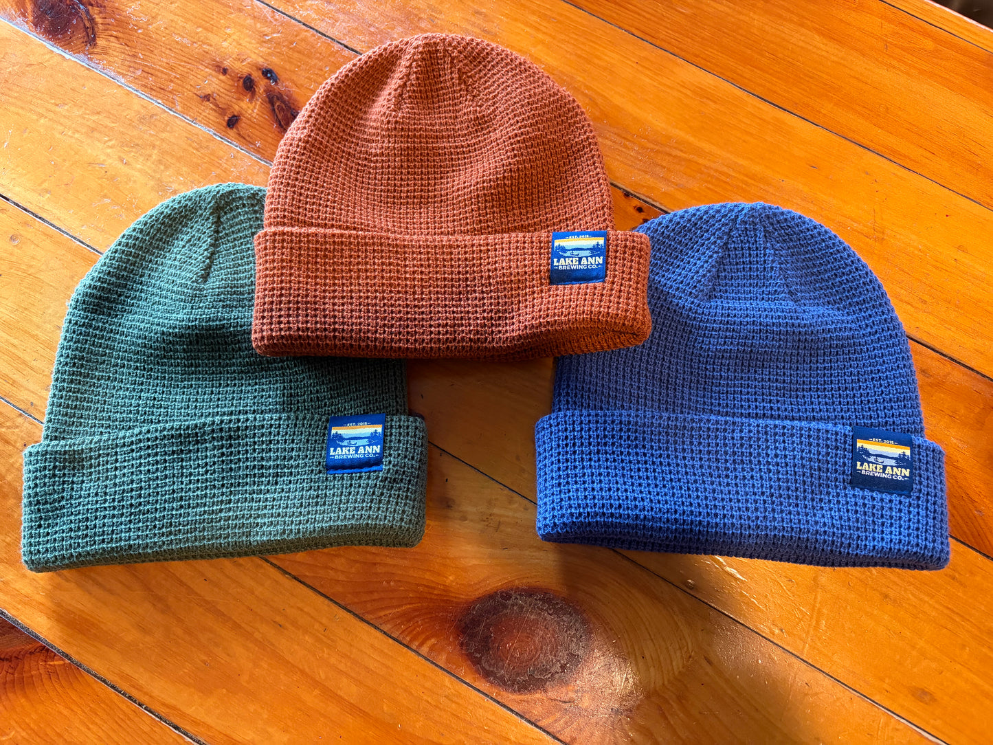 Waffle Knit Beanie - Skyline Tag