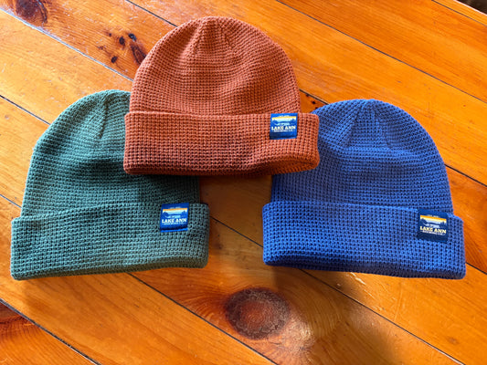 Waffle Knit Beanie - Skyline Tag