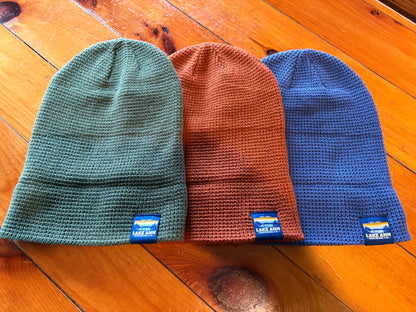 Waffle Knit Beanie - Skyline Tag