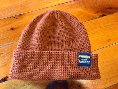 Waffle Knit Beanie - Skyline Tag