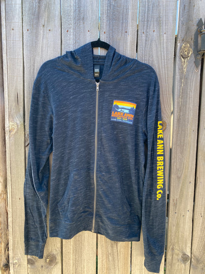 Zip Up Hoodie - Blue