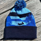 Custom Knit Winter Hat Blue Hues