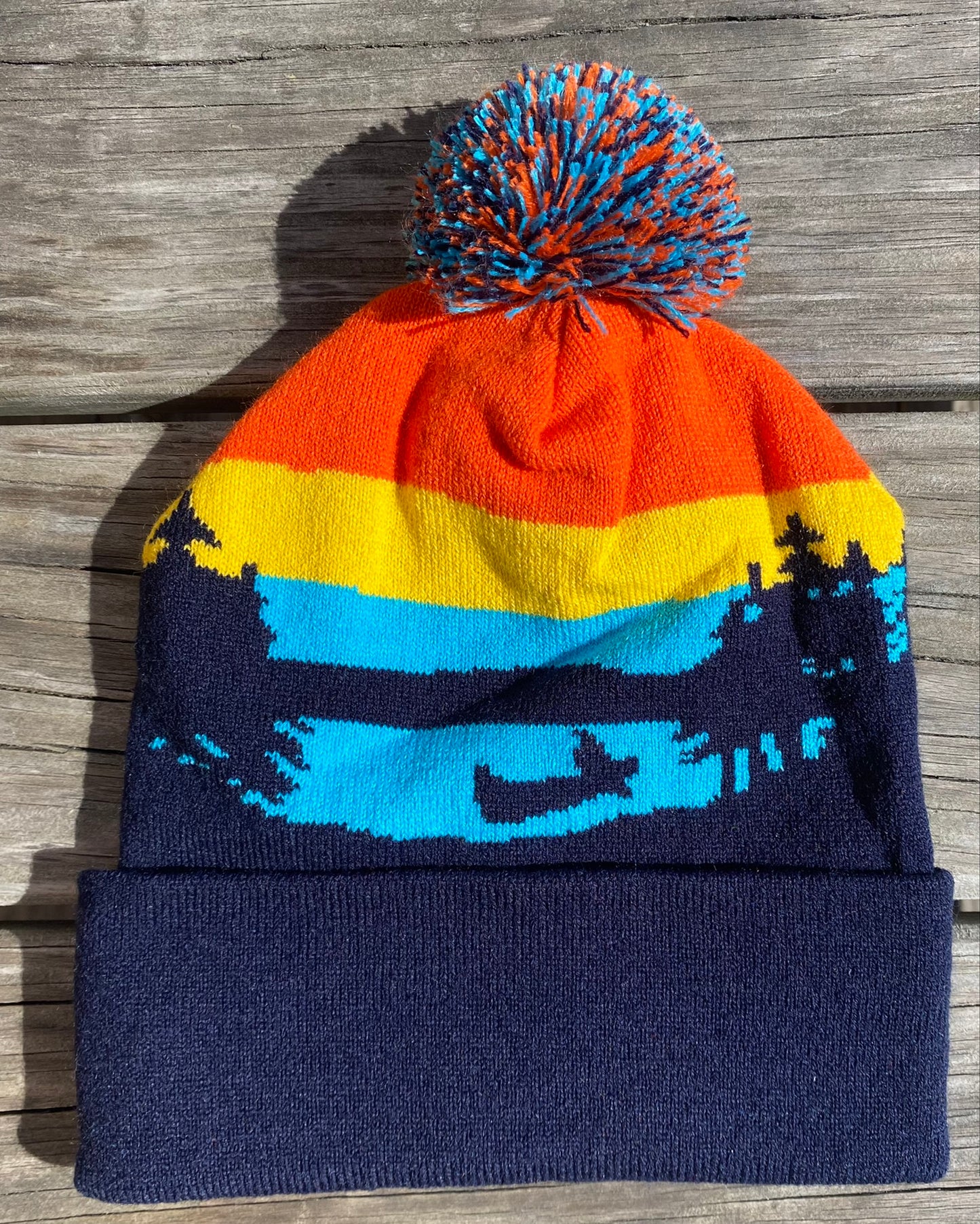Custom Knit Winter Hat Bright