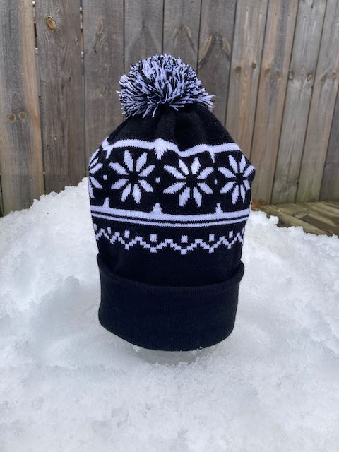 Sakkas Sloan Unisex Snowflake Beanie Hat - Fold Over Winter Knit, One Size