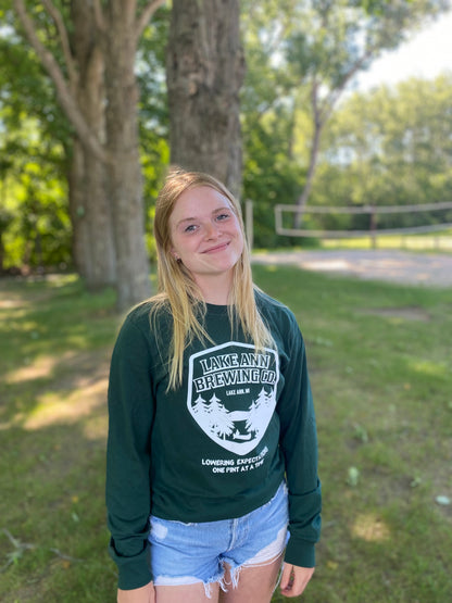 Long Sleeve Logo Tee - Hunter Green